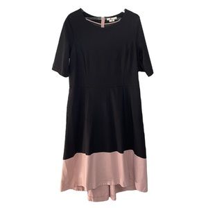 Boden Fit and Flare Color block Dress Size 16